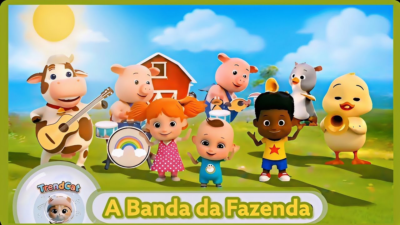 A Banda da Fazenda 🐮🐷🐤 | Música Infantil Super Divertida! | TrendCat