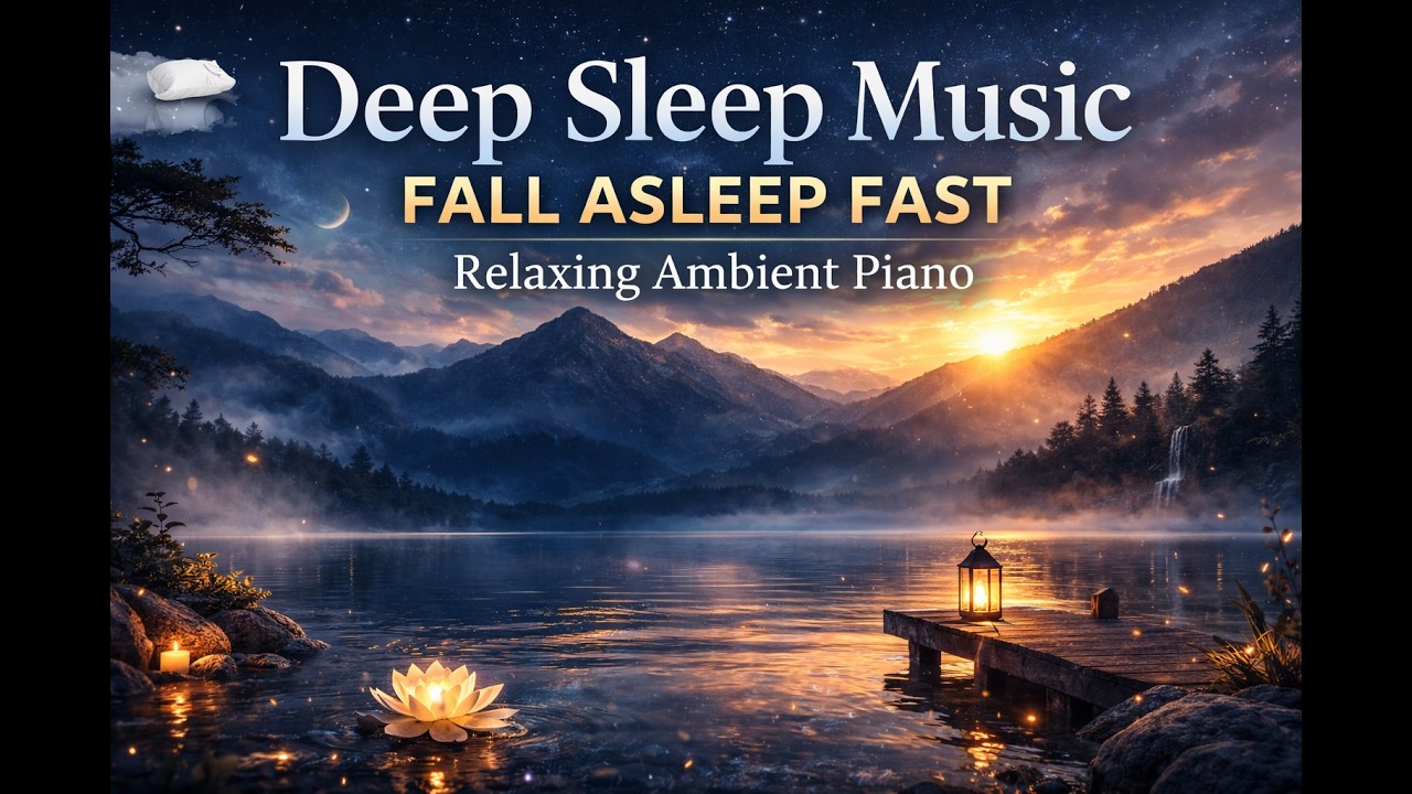 Deep Sleep Music • Fall Asleep Fast • Relaxing Ambient Piano