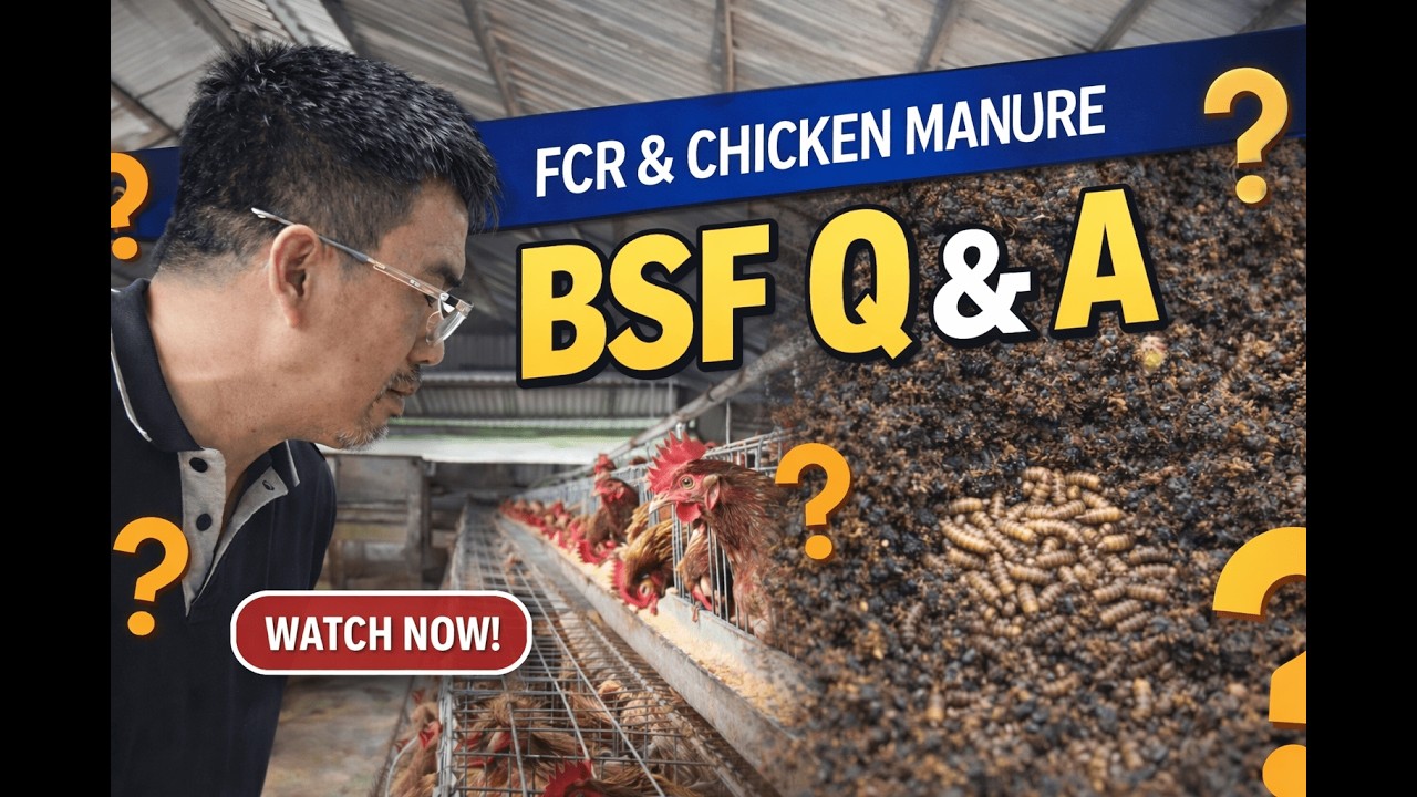 What is FCR and realation to maggot bsf production