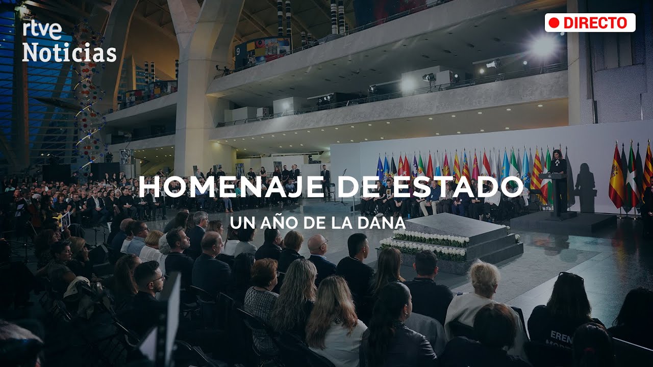ANIVERSARIO DANA: Los REYES presiden el HOMENAJE de ESTADO a las VÍCTIMAS en VALENCIA | RTVE