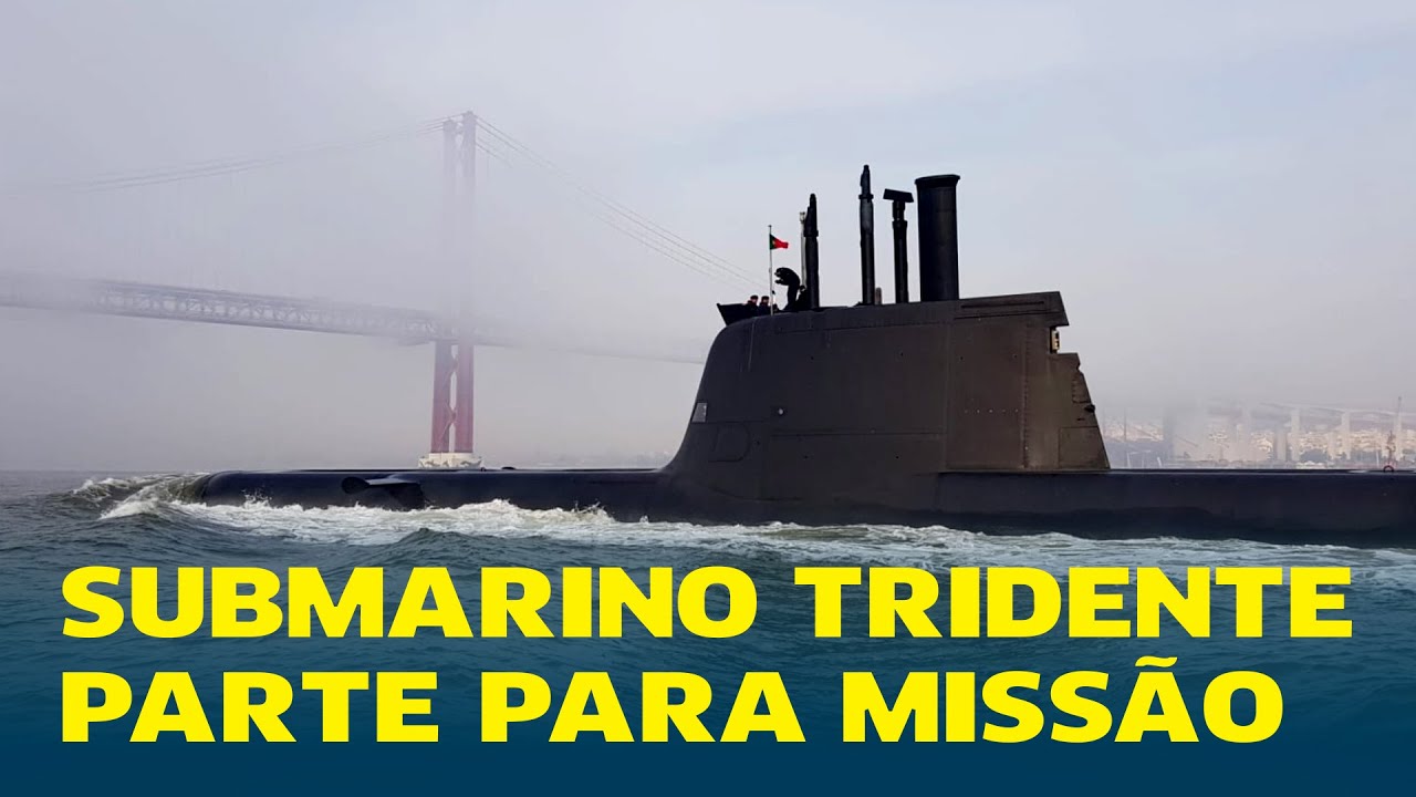 Submarino Tridente parte para missão da NATO no mar Mediterrâneo