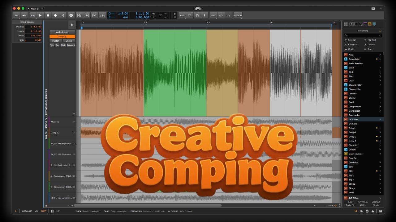 Bitwig Studio: Creative Comping & Versioning Tricks