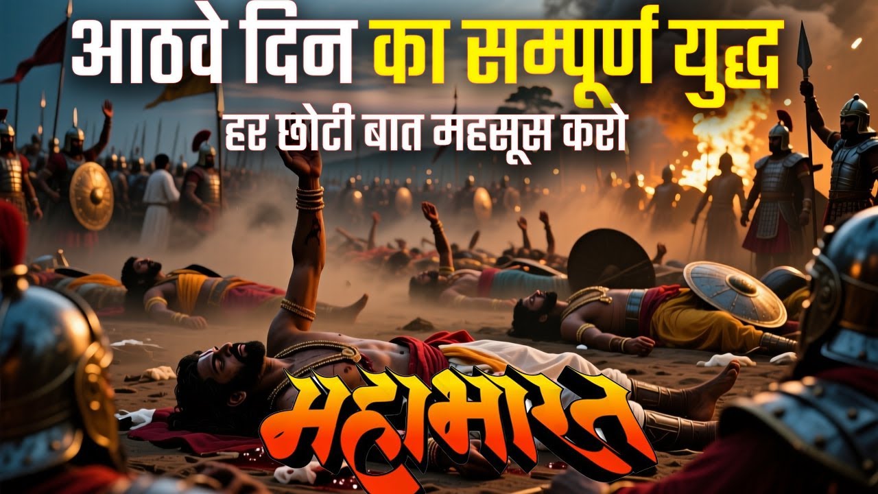 महाभारत युद्ध का आठवाँ दिन , पूरा युद्ध | कुरुक्षेत्र महायुद्ध | Watch God