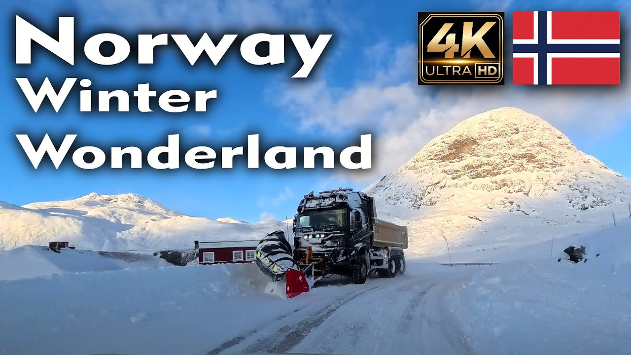 Stunning landscapes of Valdres in this relaxing drive from Skammestein to Valdresflya in 4K