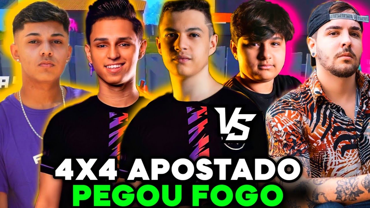 NOBRU, TWO9, MANOMAX e GHOST9 vs WEEDZAO, VANQUILLA, LEOZIN E KAUE! 4X4 APOSTADO PEGOU FOGO!!