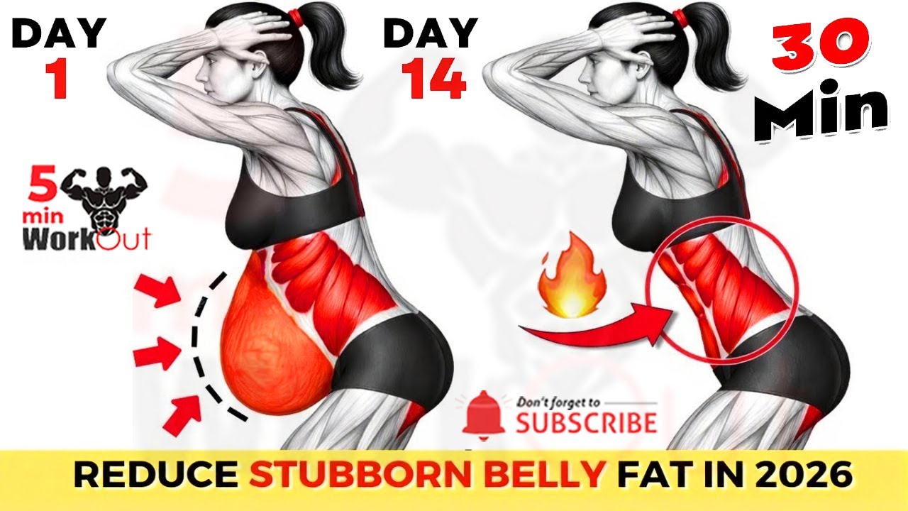 30 Minute Standing Ab Workouts to Burn Belly Fat ➜ Exercise to Lose Stomach Fat