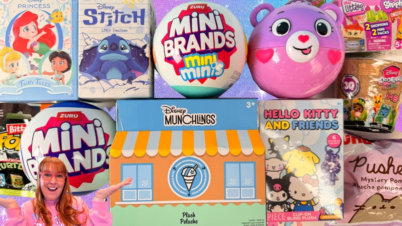 Распаковываю столько непрозрачных пакетов и коробок!! Doorables! Mini Brands! LOL Surprise! Stitc...