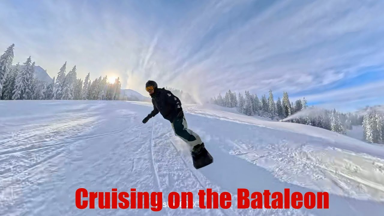 Riding the Bataleon Whatever with Bataleon Blaster fase and recording with Insta360 x5