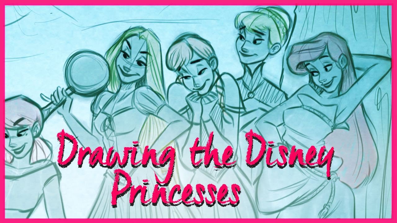 Drawing Cherry & the Disney Princesses Part 1