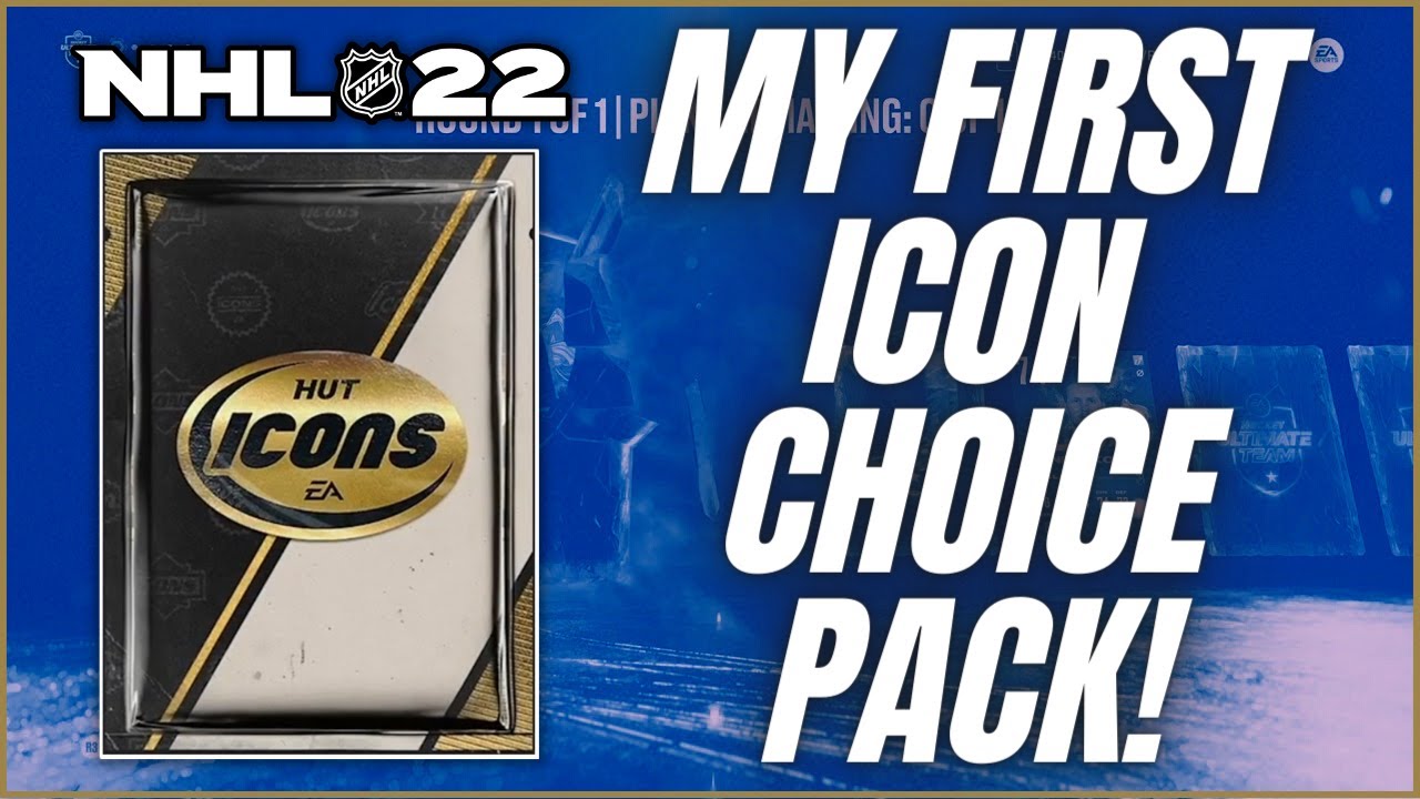 MY FIRST ICON CHOICE PACK OF NHL 22!