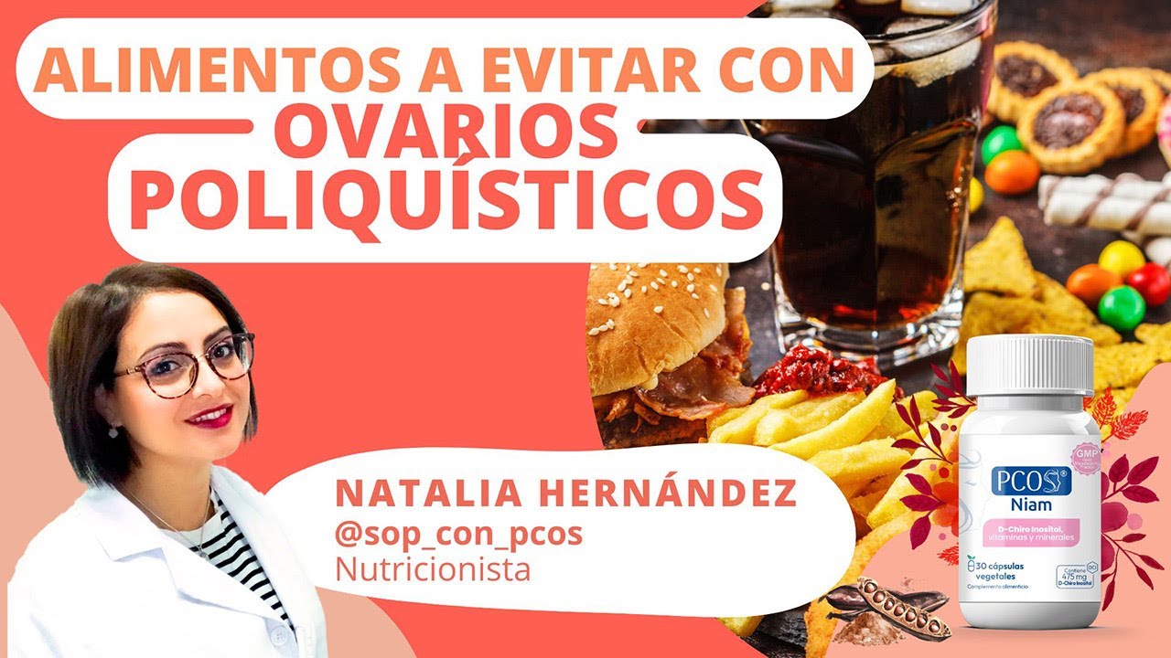 🔵 ALIMENTOS a EVITAR si tienes SOP 🍰 Síndrome de Ovarios Poliquísticos con PCOS® NIAM 🥤