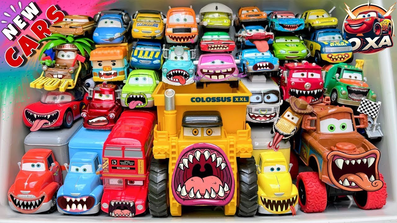 Disney Pixar Cars Unboxing Review | Lightning McQueen, Tow Mater, Chick Hicks, Sally Carrera, Cruz