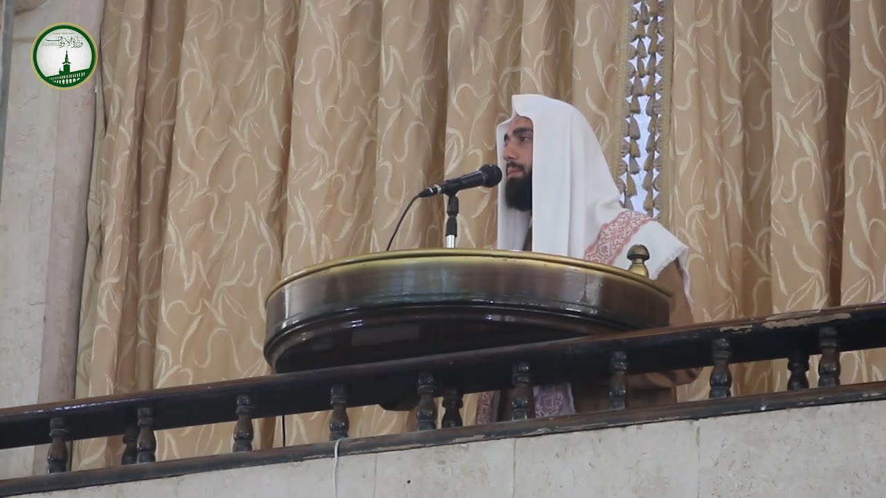 خطبة الجمعة بعنوان (صبرا يا أهل الشام) من جامع سعد بن أبي وقاص بمدينة إدلب
