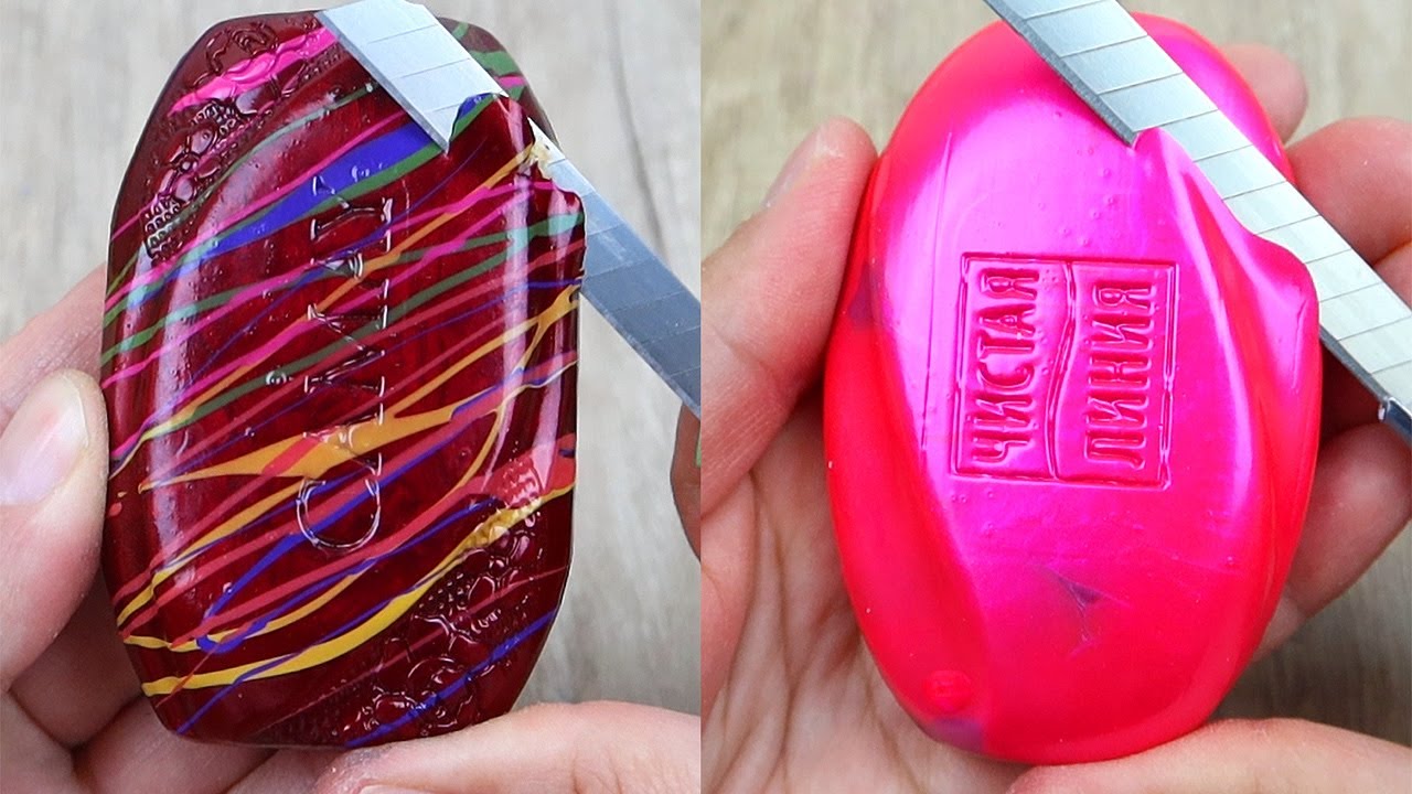Relaxing Soap Cutting ASMR. Satisfying Soap and lipstick cutting. Corte de jabón - 944