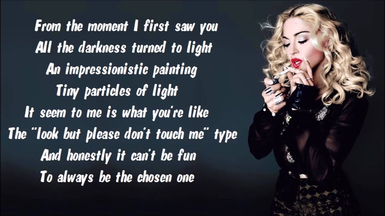 Madonna - Masterpiece Karaoke / Instrumental with lyrics on screen