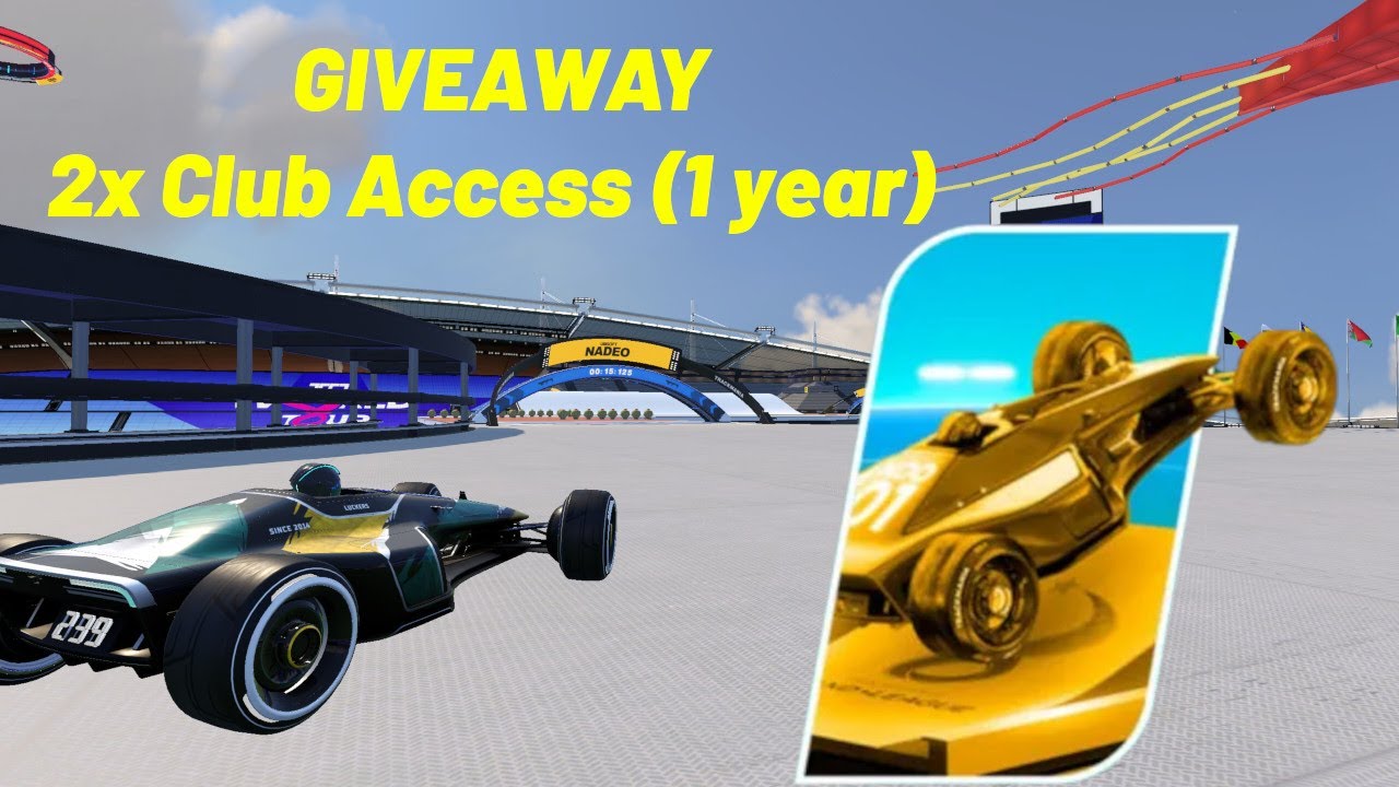 Giveaway: 2x Trackmania Club access (1 year)