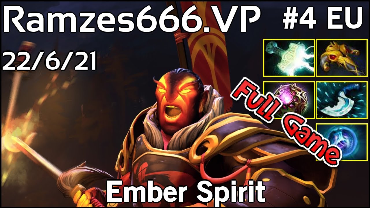 Ramzes666  Ember Spirit - Dota 2 Full Game 7.17