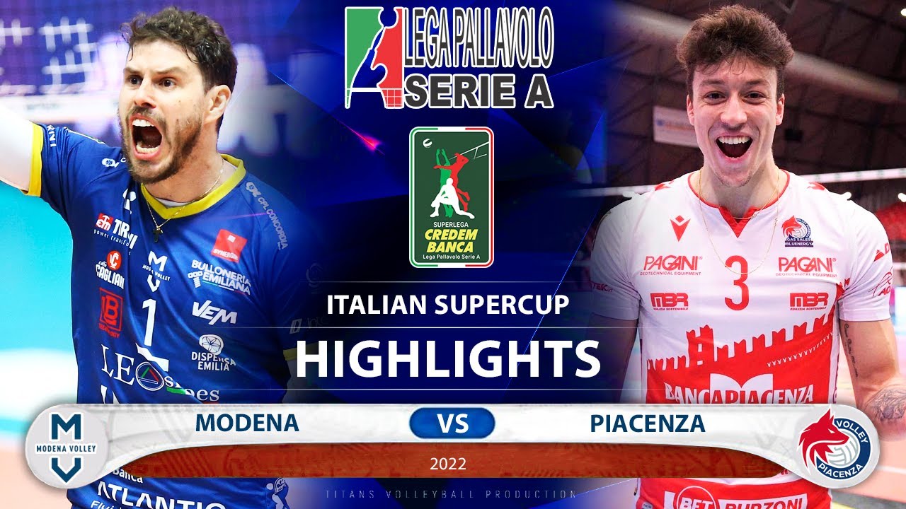 Highlights | Modena vs Piacenza | Italian Super Cup 2022