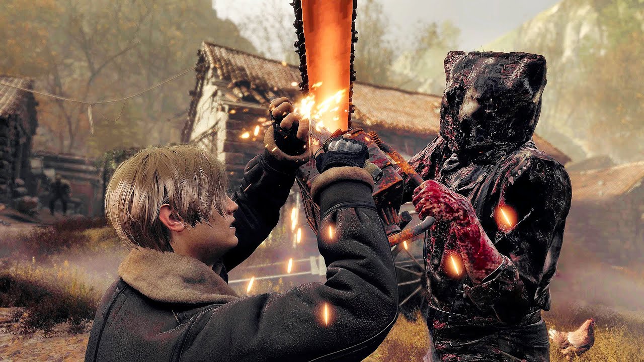 Resident Evil 4 Remake - Super Salvador Boss Fight (4K 60FPS)