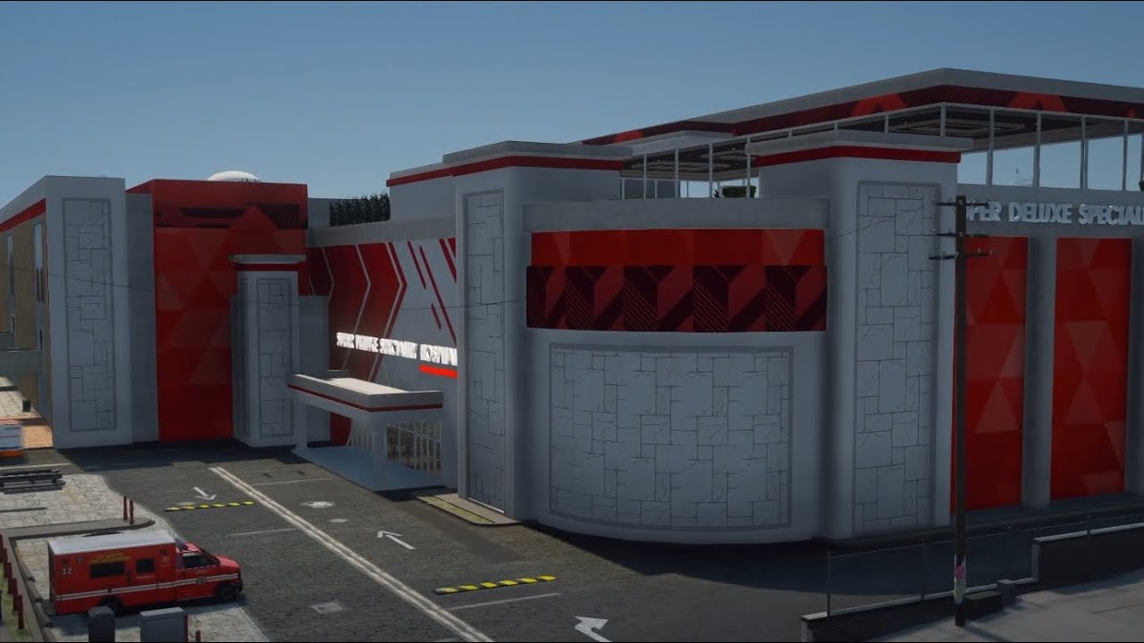 GTAV MLO - ST.FIACRE HOSPITAL FiveM | SUPER DELUXE RP Exterior + Interior #fivem #roleplay #gta5mods