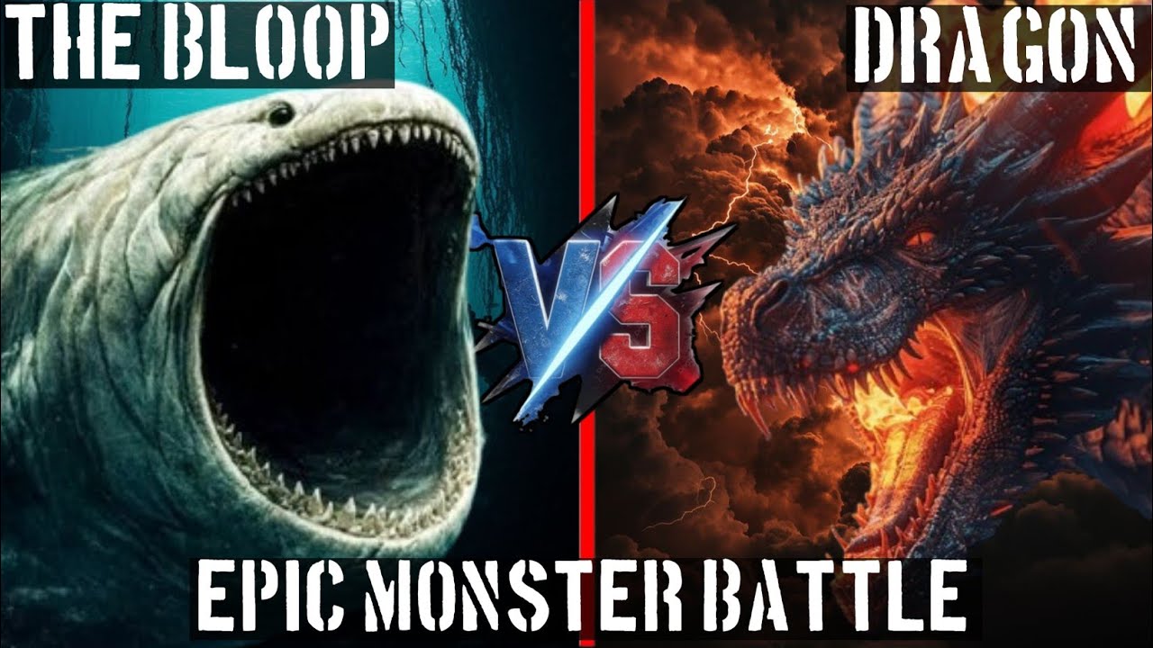 The Bloop vs Dragon – Deep Sea Monster Meets Fire Beast! Who Wins?
