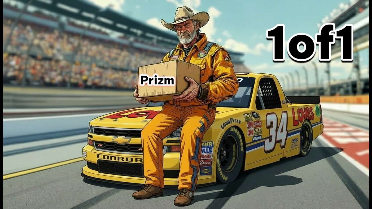 1 of 1 Gold Vinyl Prizm HIT - 1/1 - Panini Prizm 2024 Racing Hobby Box - NASCAR Cards