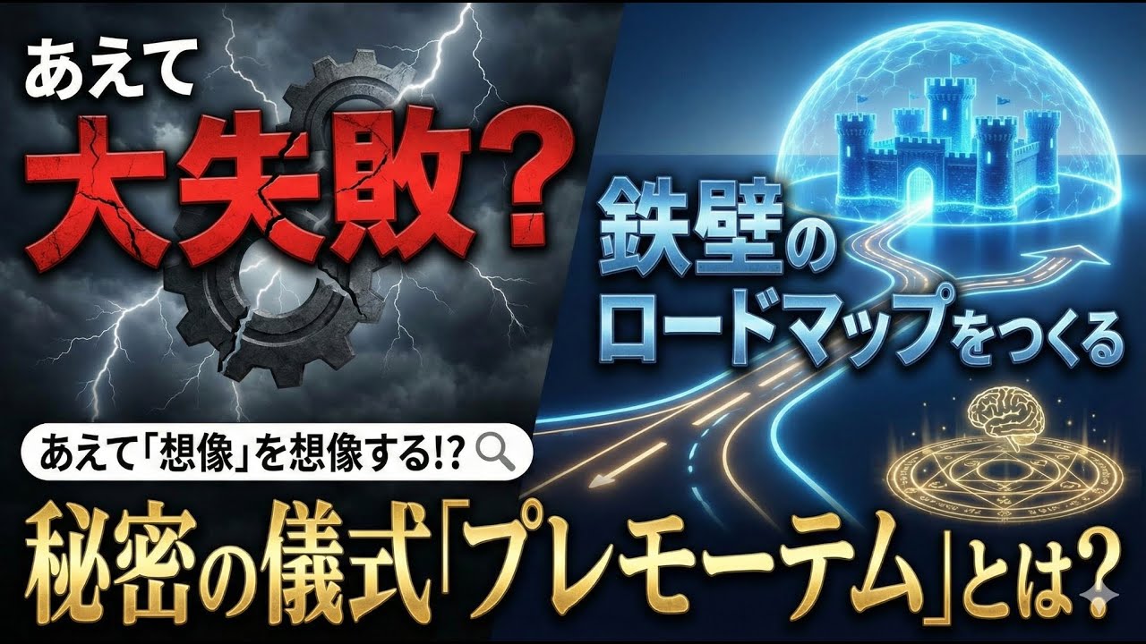 あえて「大失敗」を想像する！？鉄壁のロードマップをつくる秘密の儀式「プレモーテム」とは？