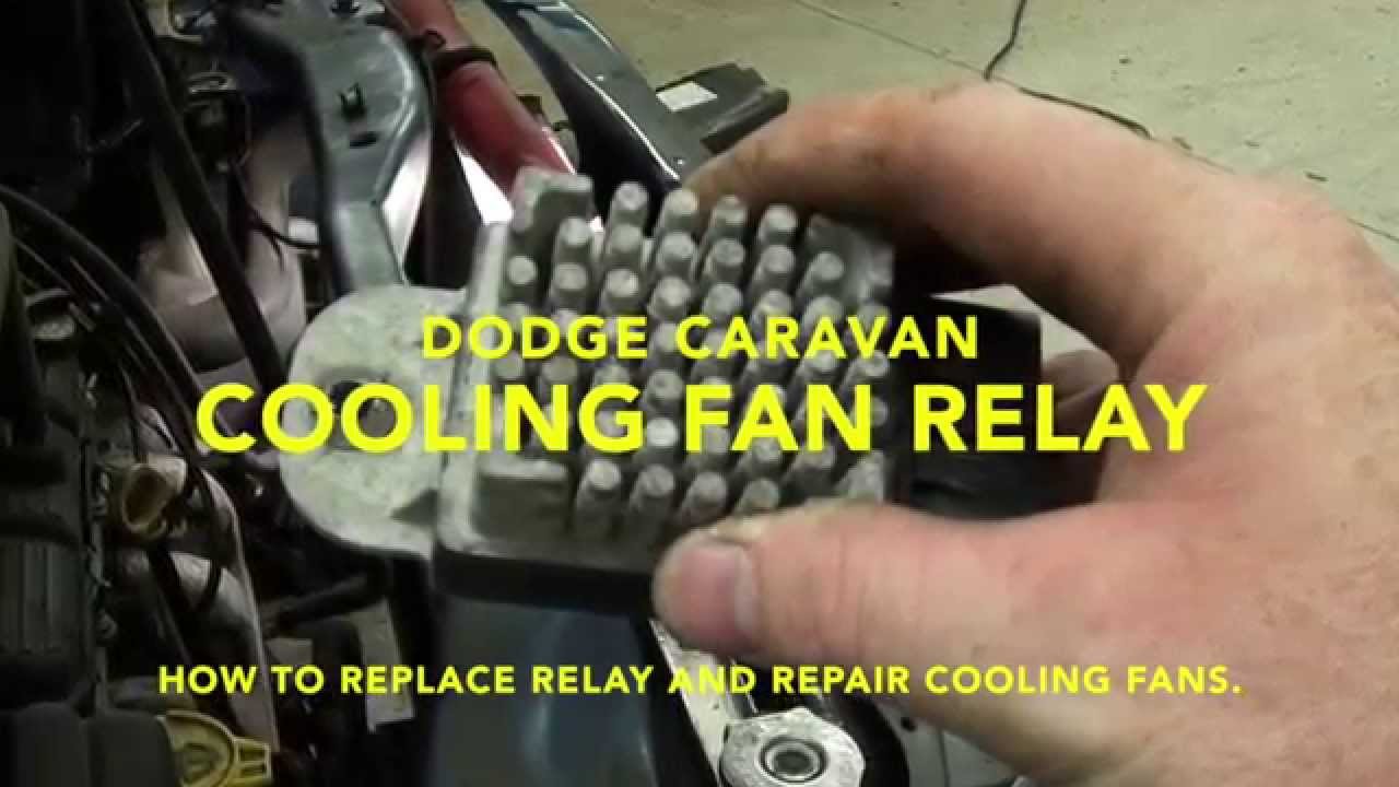 How to repair cooling fans and Fault code / DTC P0480 in a Dodge Caravan.