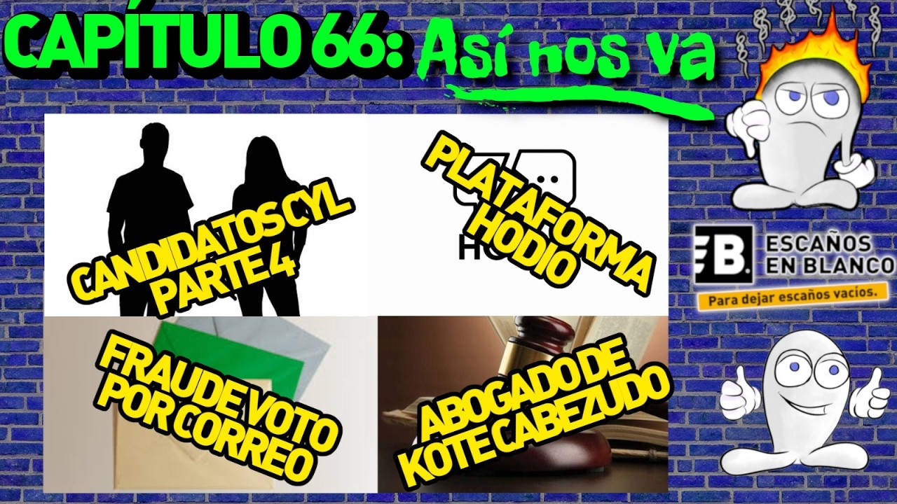Capítulo 66: Candidatos CyL, Hodio y SaraH Santaolalla, Fraude voto correo y Condena-abogado de Kote