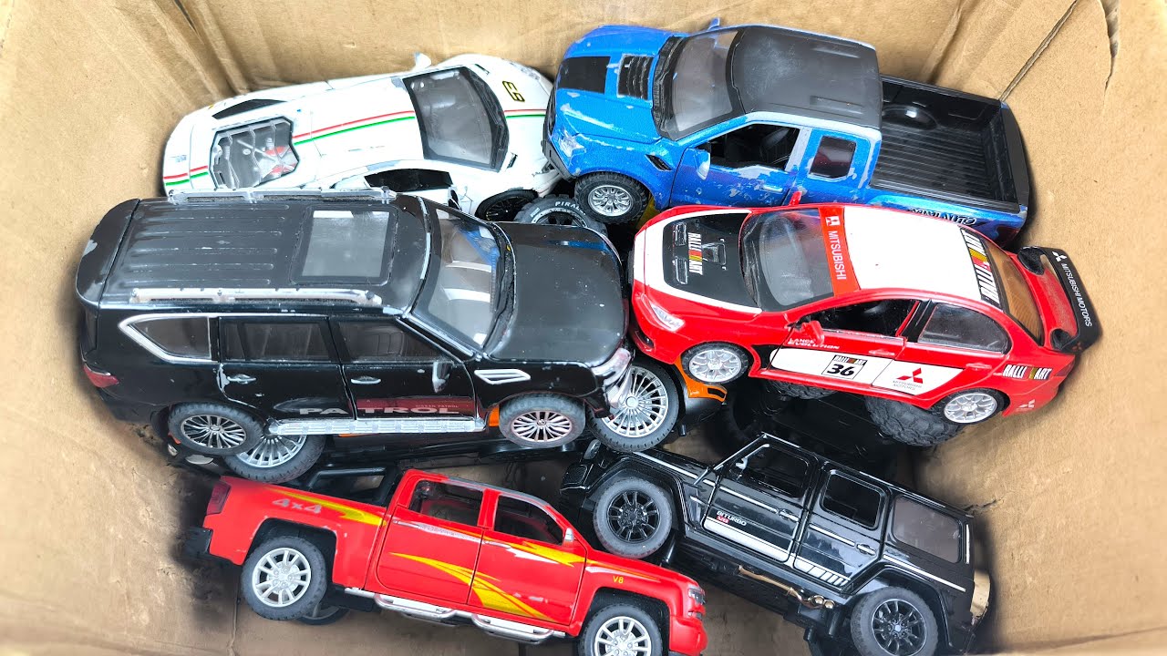 BOX FULL OF Diecast Cars - Toyota, Honda, BMW, Tesla, Range Rover, Mercedes