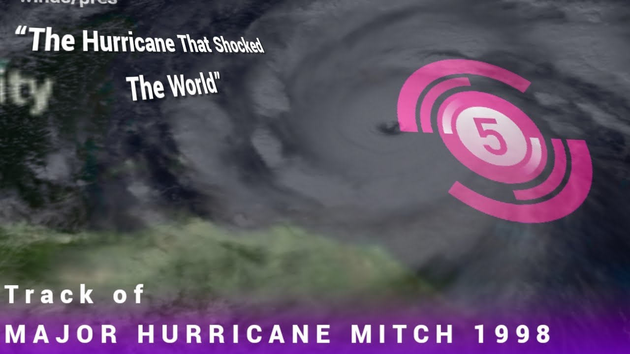 The Track of Major Hurricane Mitch, 1998