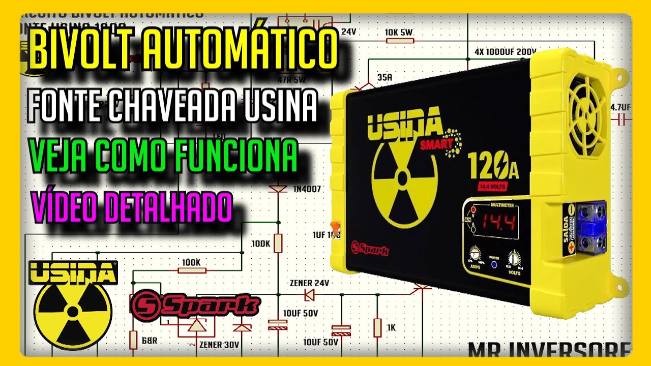 COMO FUNCIONA O CIRCUITO BIVOLT AUTOMÁTICO DAS FONTES CHAVEADAS USINA SPARK ( PARTE 1) CONFIRA !