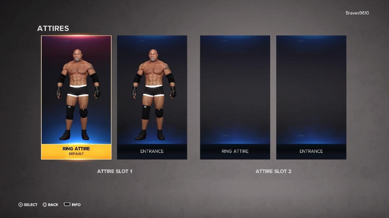 Goldberg CURRENT WWE legend Superstar Threads Attire Showcase PS5 WWE 2K23