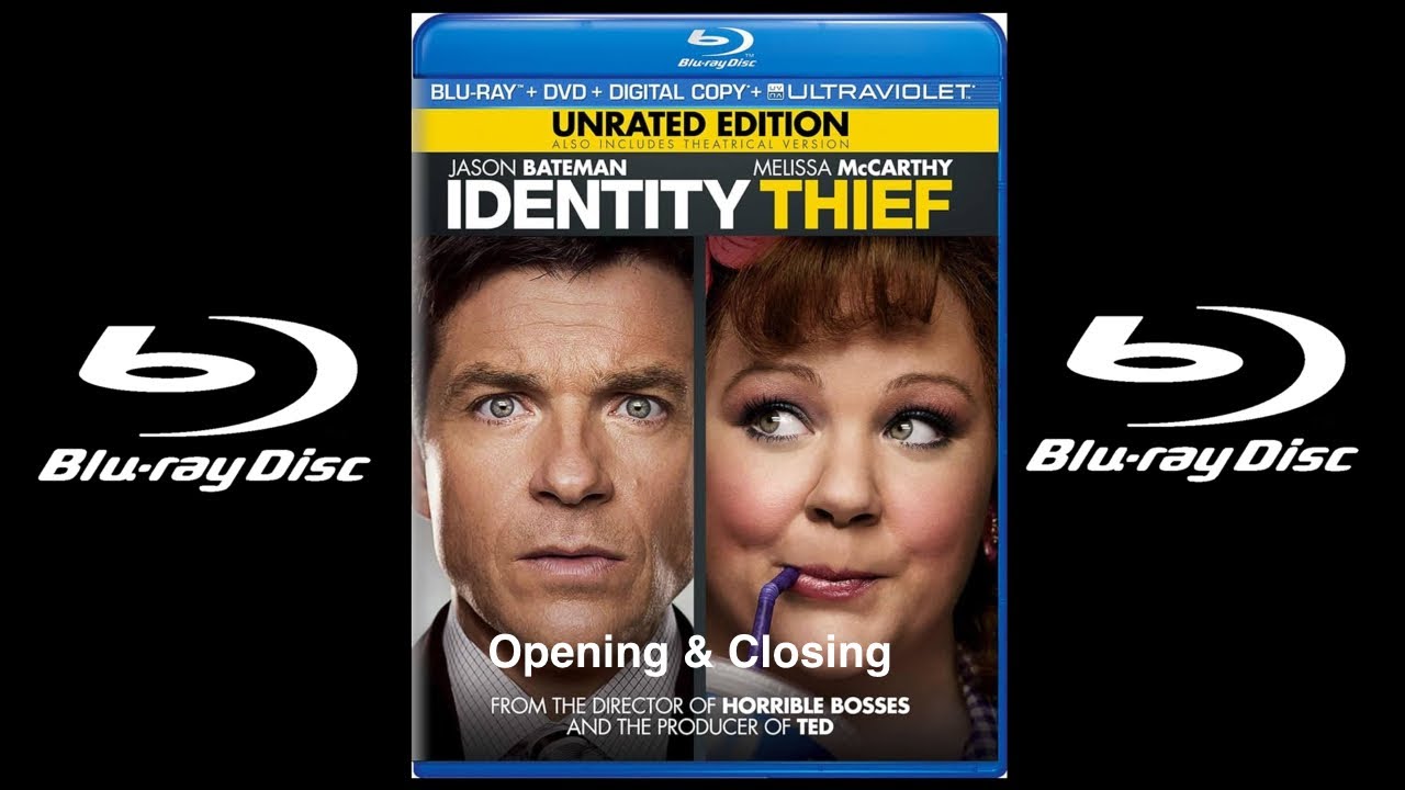 Opening & Closing to Identity Thief 2013 Blu-ray
