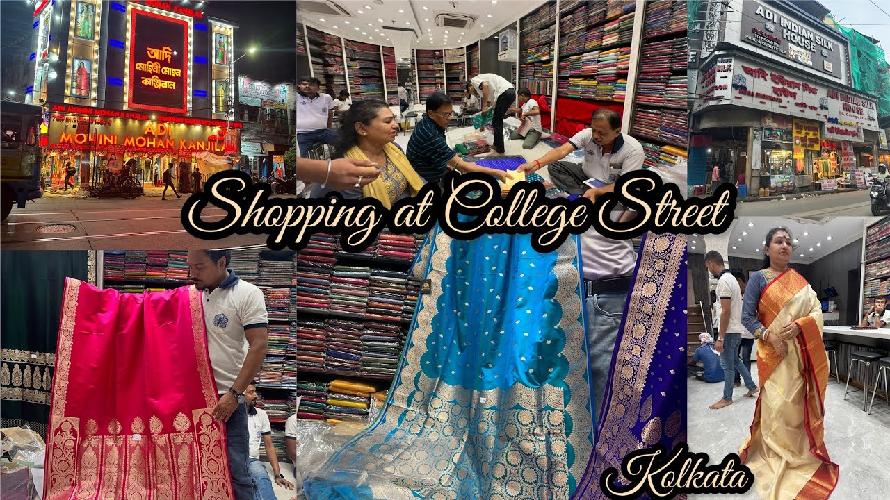 My Wedding Shopping| Adi Mohini Mohon Kanjilal|Adi Indian Silk House|Collegestreet|Saree Collection
