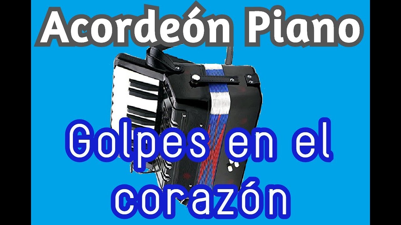 Golpes en el corazón | Tigres del norte | Mini Acordeón piano.
