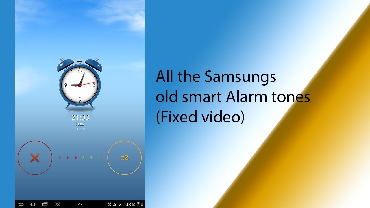All the Samsung's old smart Alarm tones (Fixed video) #incomingcalls1234