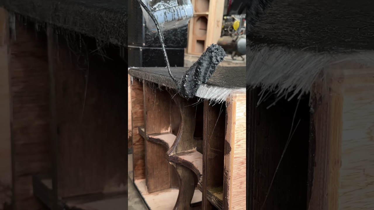 resin applications process #tutorial #woodworking #resin #speakerbox