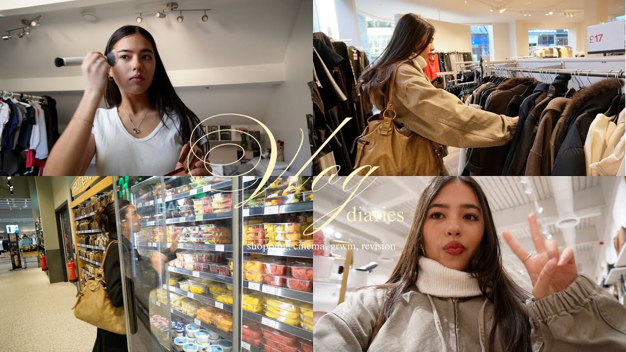vlog diaries | grwm, shopping, cinema, revision 💋