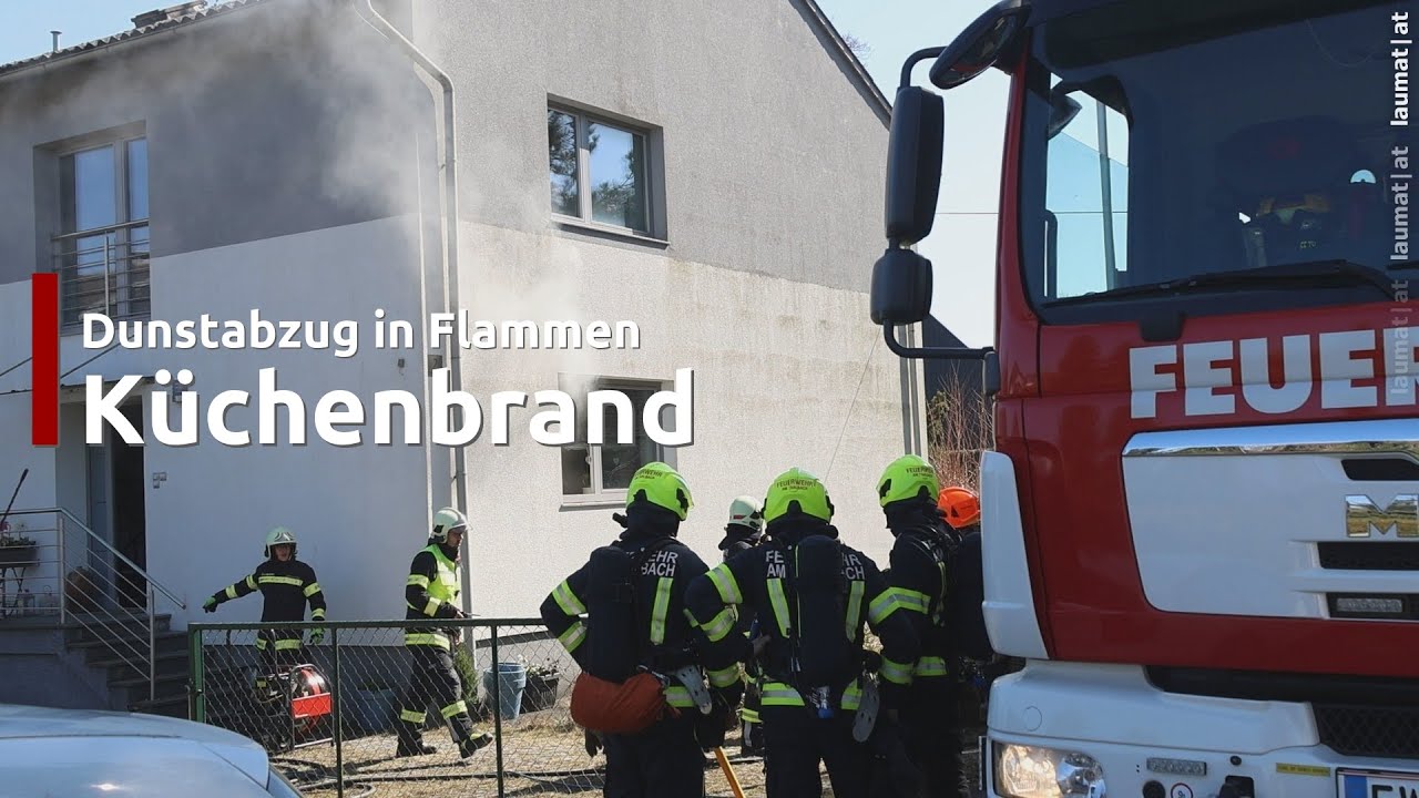 Dunstabzug in Flammen: Brand in der Küche eines Einfamilienhauses in Thalheim bei Wels