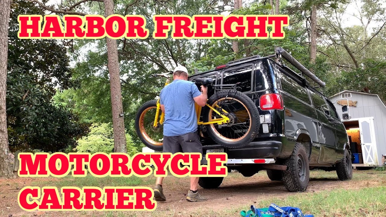 Перевозчик мотоциклов Harbor Freight в качестве крепления для велосипеда Fat Tire
