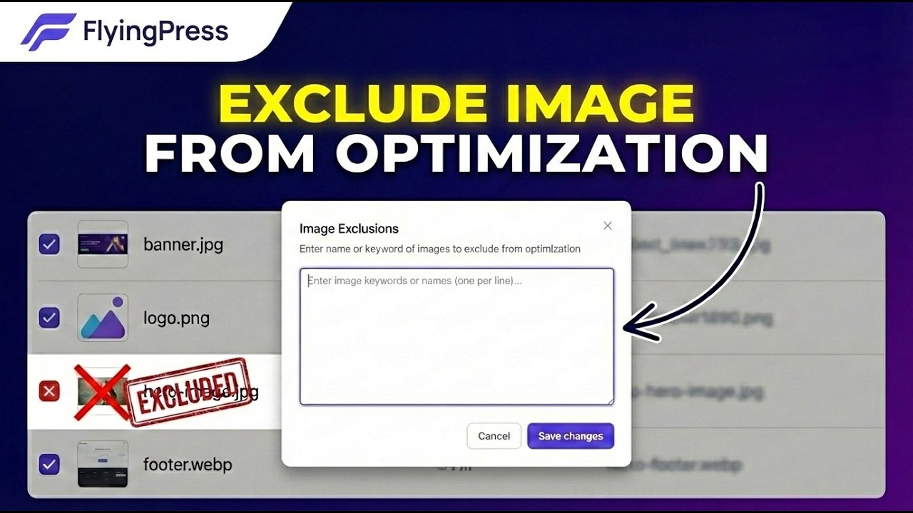 How to Exclude Images from FlyingPress Optimization