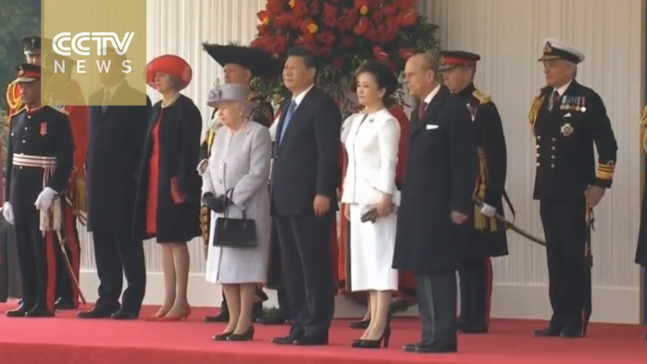 FULL VIDEO: Queen Elizabeth II hosts welcoming ceremony for Chinese President Xi Jinping