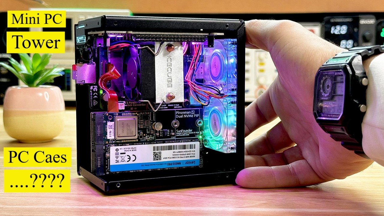 Корпус мини-ПК Raspberry Pi 5, Pironman 5 MAX, самодельный мини-многофункциональный ПК