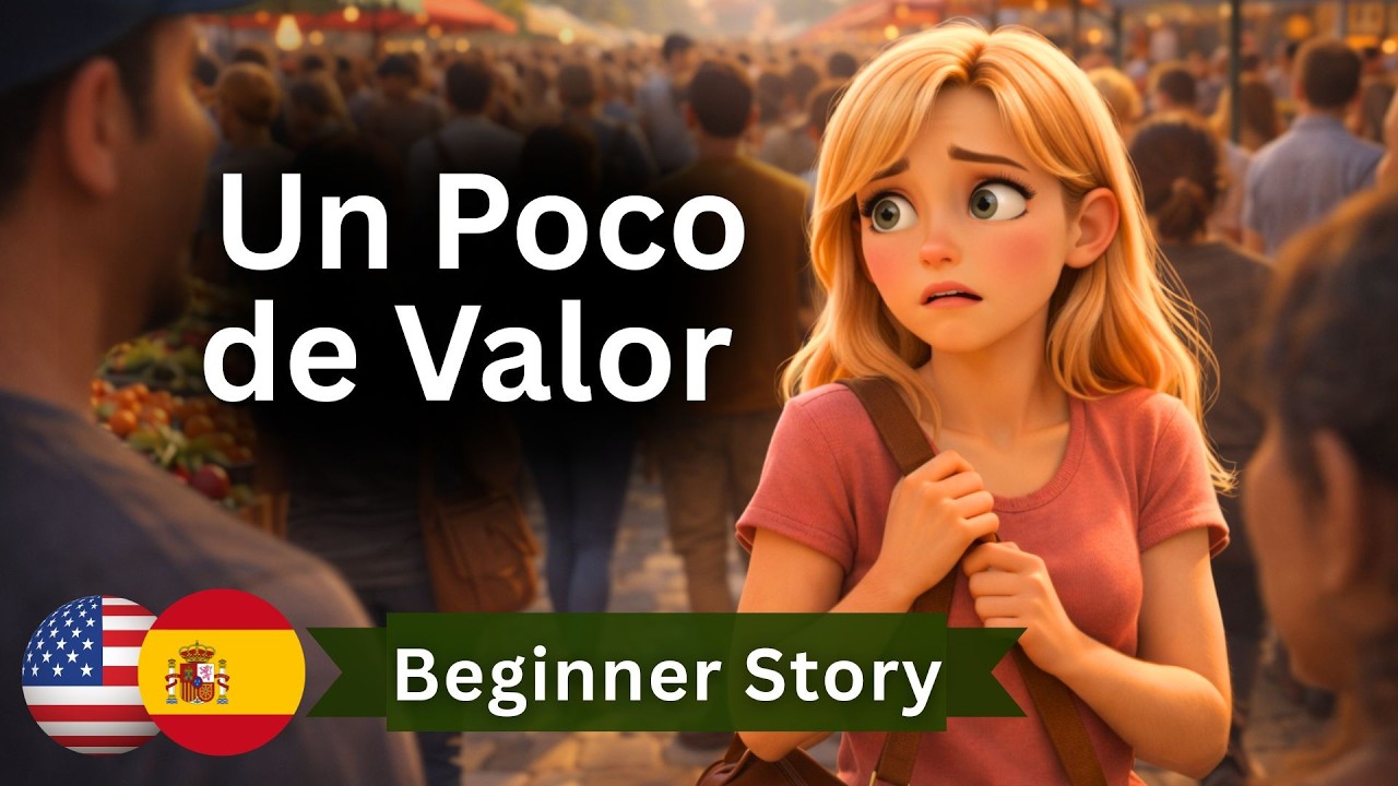 START LEARNING Spanish with Simple Story for beginners – A Little Courage