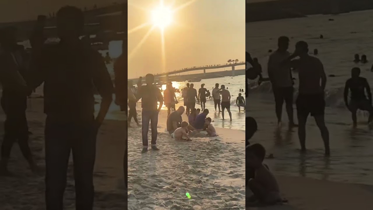 DUBAI marina beech #youtubeshorts #viral #cometodubai #marinabeach 😍💯🇦🇪