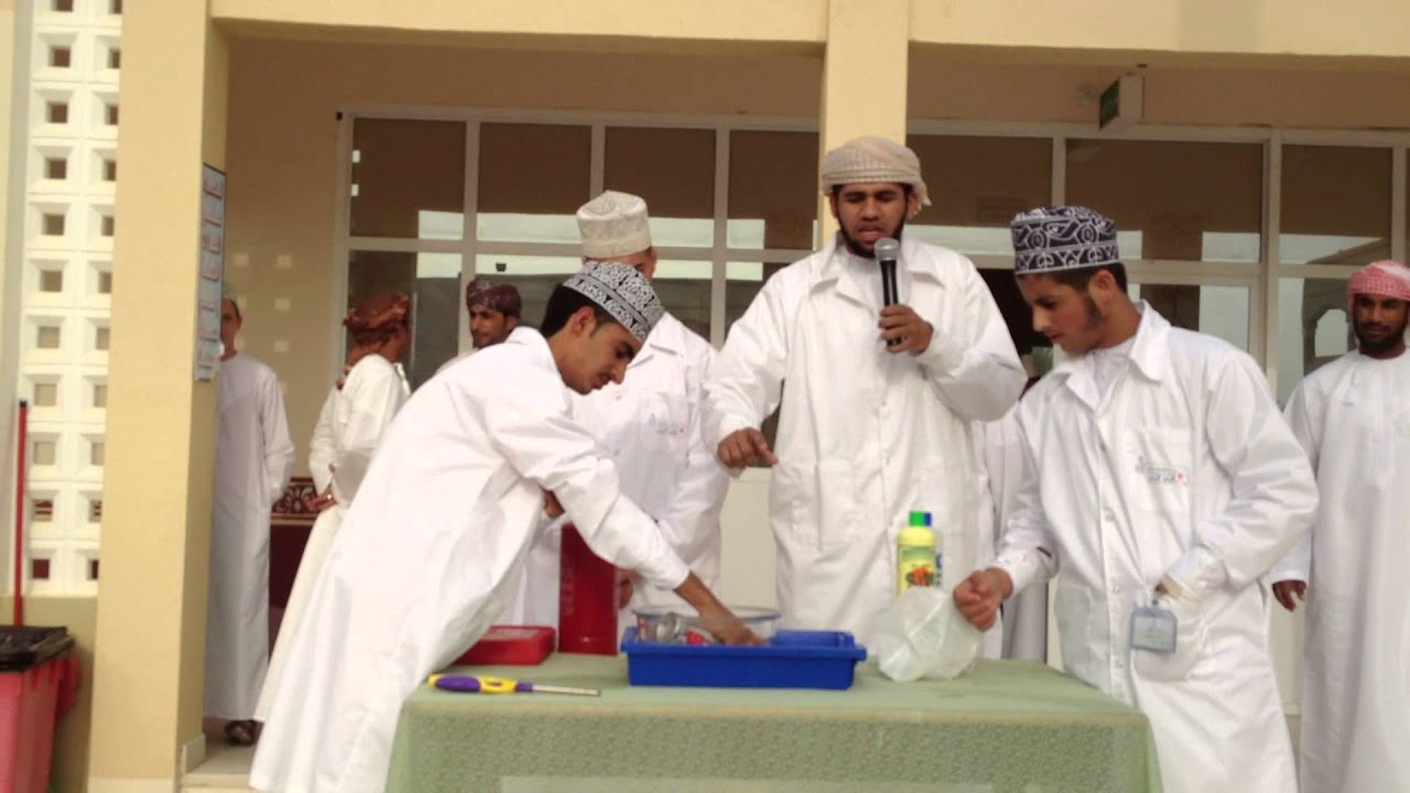 تجربة اليد الملتهبة بمدرسة سليمان بن عباد