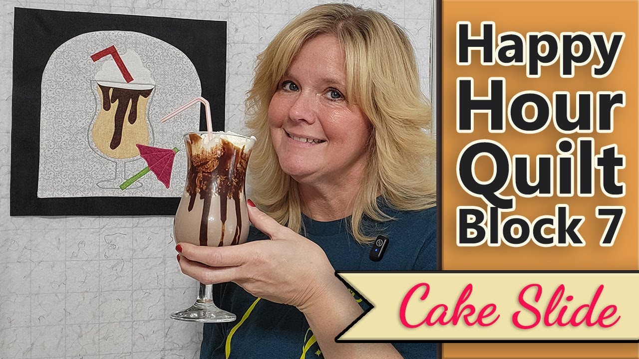 How to Make the Cake Slide Quilt Block | Tricky Chocolate Drip Appliqué Tips