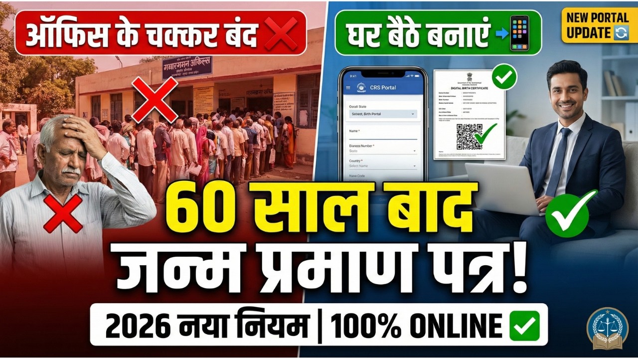 बिना ऑफिस गए Birth Certificate कैसे बनाएं? | Late Birth Registration Process
