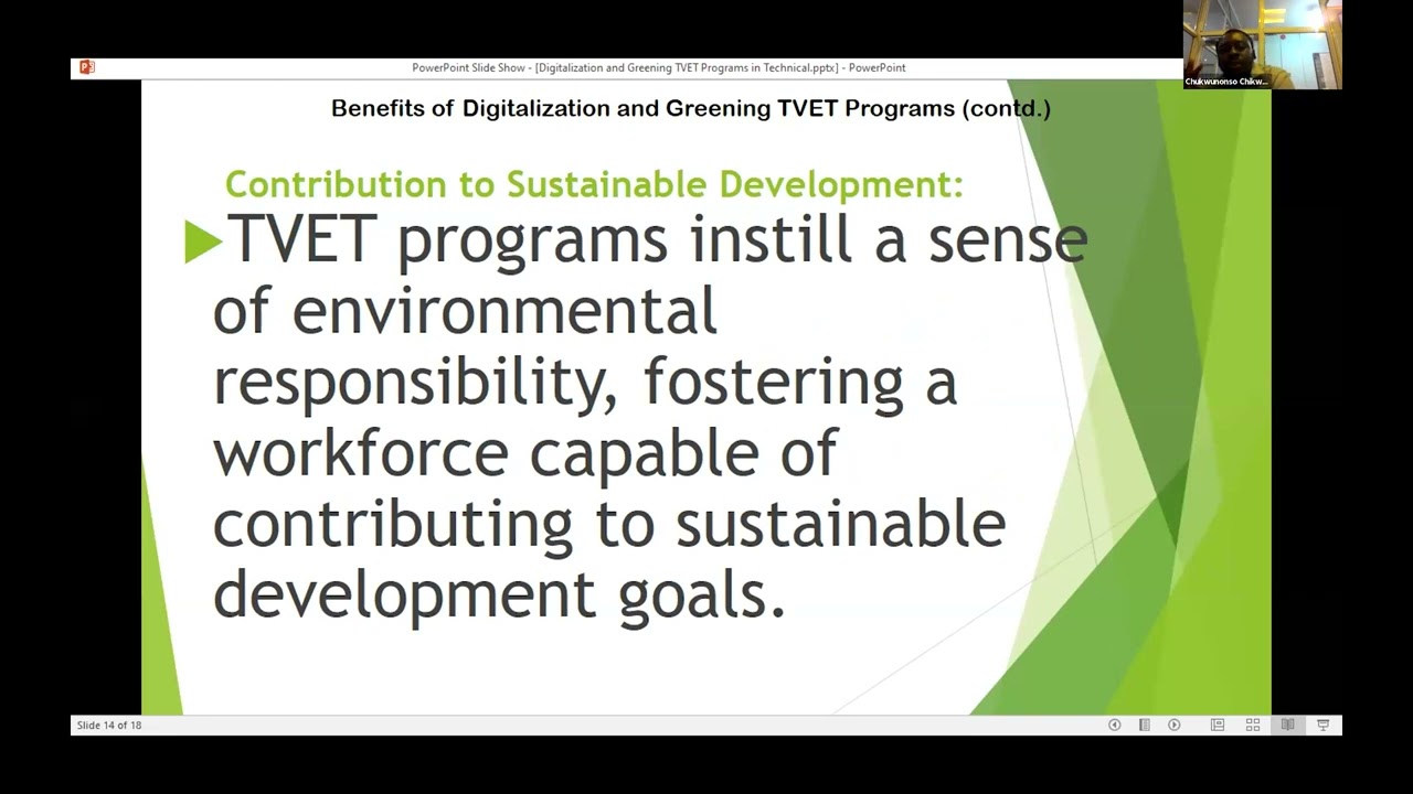 Digitalization and Greening of TVET Programs in Technical Colleges